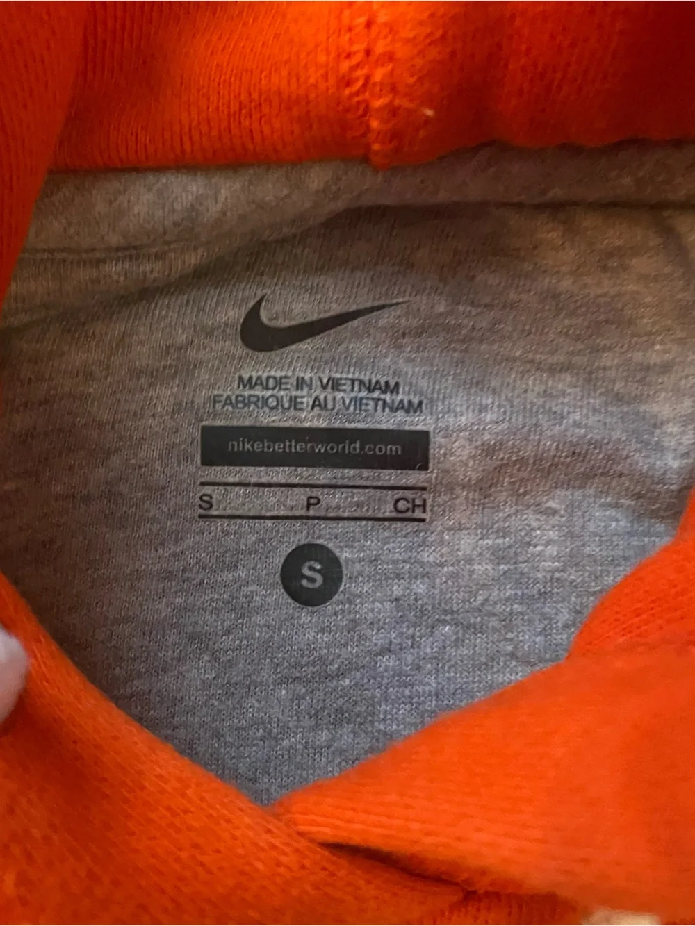 Nike Clemson Tigers Hoodie Youth S Orange Paw Logo Pullover NCAA Football Kids